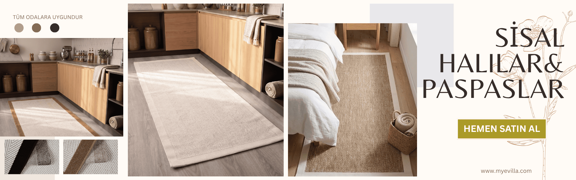 sisal vektör halılarımız