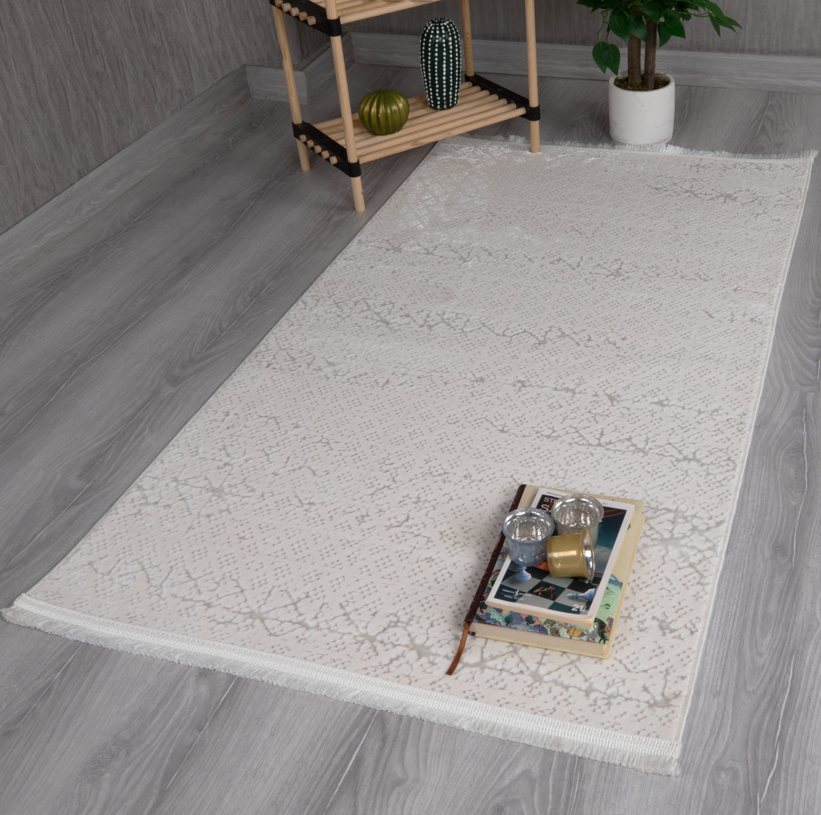 My Evilla Modern Dekoratif Star Seri Krem Açık Gri Dokuma Halı My Evilla Modern Dekoratif Star Seri Krem Açık Gri Dokuma Halı